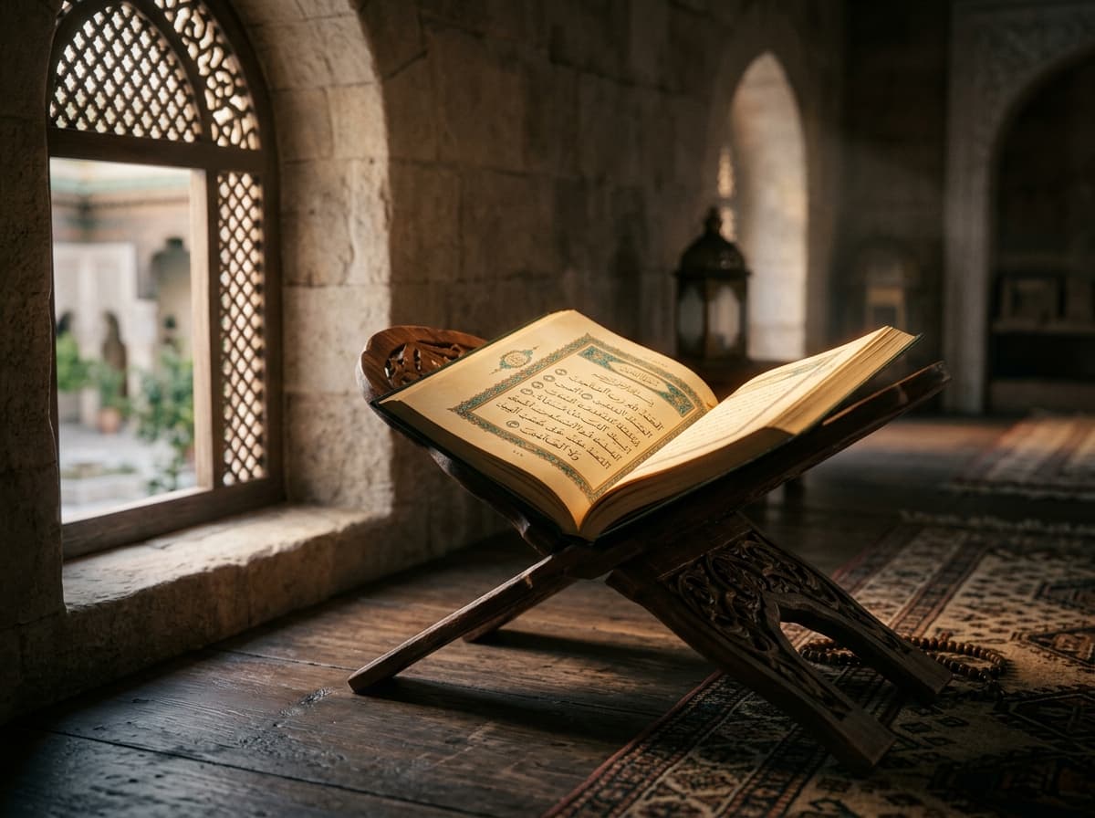 Thumbnail showing students and study materials for Quran Reading with Tajweed
